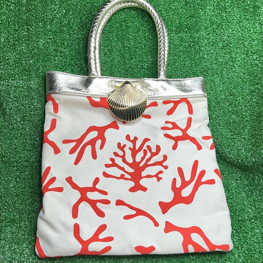 FELIX RAY for Target Coral Seashell Gold Tote